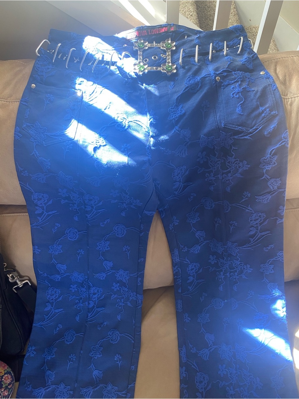 Chopova Lowena Blue Mallow Trousers